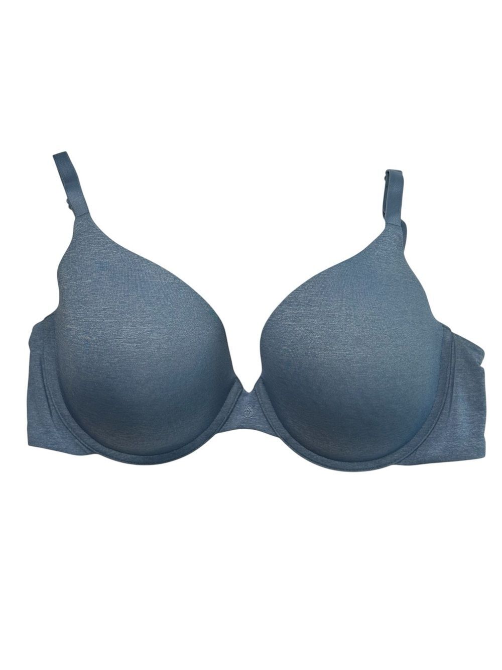 Victoria's Secret semi demi lined bra 34DD slate blue